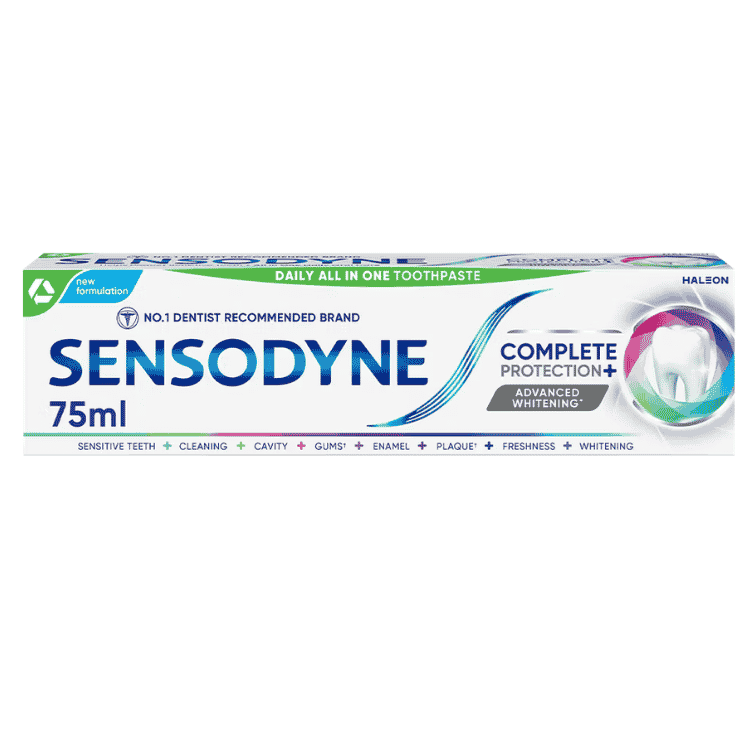 Sensodyne Complete Protection+ Advanced Whitening Toothpaste 75gm
